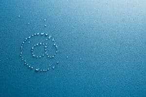 @ symbol in water droplets
