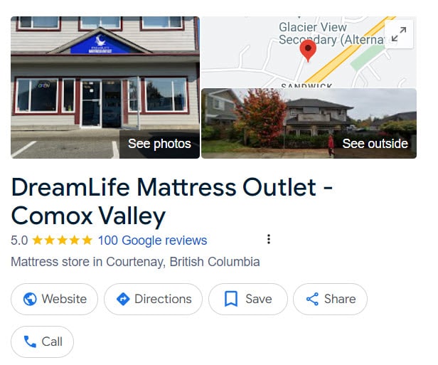 Dreamlife Mattress Outlet Comox 